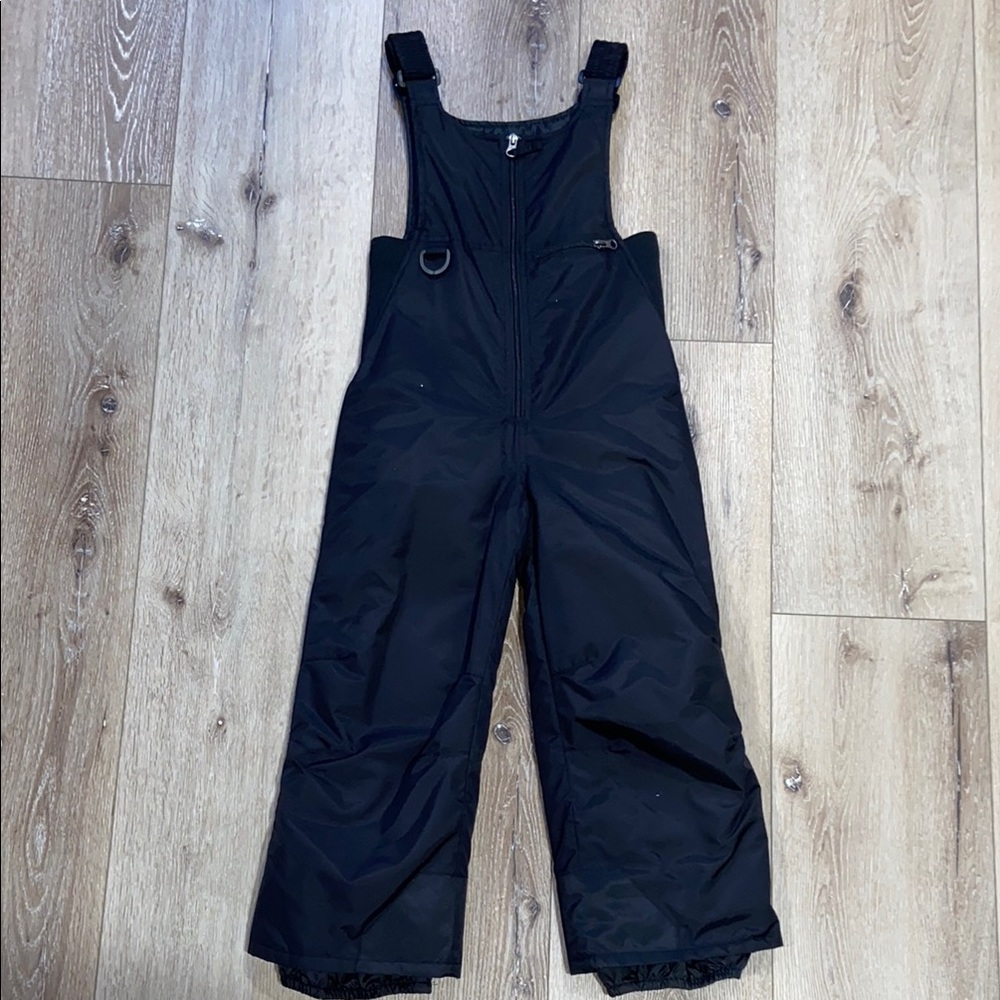 Classic Black Snow Bib Overalls